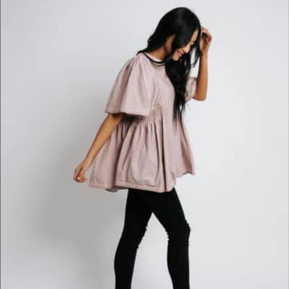 Shop Zoco Roolee Easel Boutique mauve top tunic
